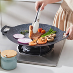 🇪🇸 Sartén de piedra Maifan antiadherente de 6 capas compatible con inducción IH