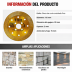 ⚡Disco de corte diamantado multifunción 5 en 1 – corte, desbaste, apertura de ranuras, modelado y acabado de superficies