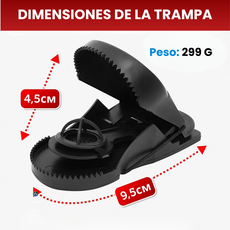 🇪🇸 Trampa para Ratones de Activación Automática Súper Sensible – Captura Rápida y Precisa