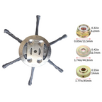 🇪🇸 El cabezal del cortacésped tiene 6 bordes de acero inoxidable (Accesorios incluidos)