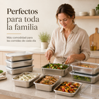 Set Tuppers Herméticos — Acero Inoxidable Alemán