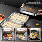 Recipiente hermético multifuncional en acero inoxidable 316 (22x15x6 cm)