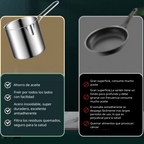 🍟 Olla multifunción con filtro de acero inoxidable 304, ahorra aceite al freír