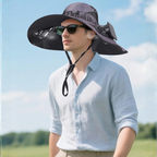 💥70% DE DESCUENTO | Sombrero Con Ventilador Solar