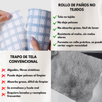 Paño De Cocina En Rollo, No Suelta Pelusa, No Absorbe Aceite, Paño Especial Para Cocina, Uso En Seco Y Húmedo, Paño Multiuso (L)