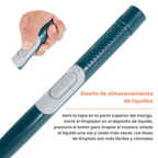 Cepillo de Silicona Flexible para Inodoro con Mango Largo y Colgante de Pared sin Perforación para el Hogar (LG)