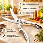 🎁 70% DE DESCUENTO | Tijeras de cocina de acero alemán premium
