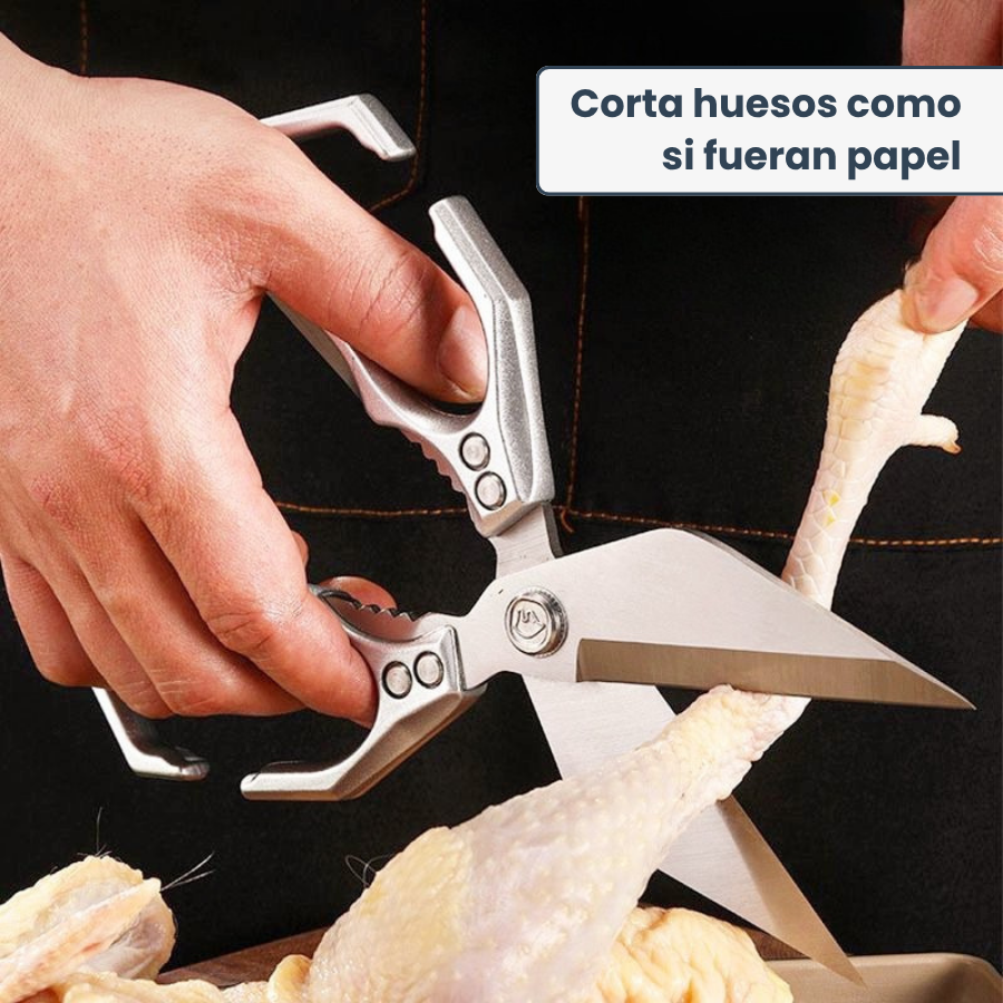 🇪🇸 Tijeras grandes con hoja en forma de diamante, hechas de acero inoxidable macizo importado de Alemania