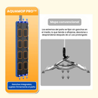 🇪🇸 AQUAMOP PRO™ a 360° - Mopa autoescurrible de acero inoxidable alemán 304