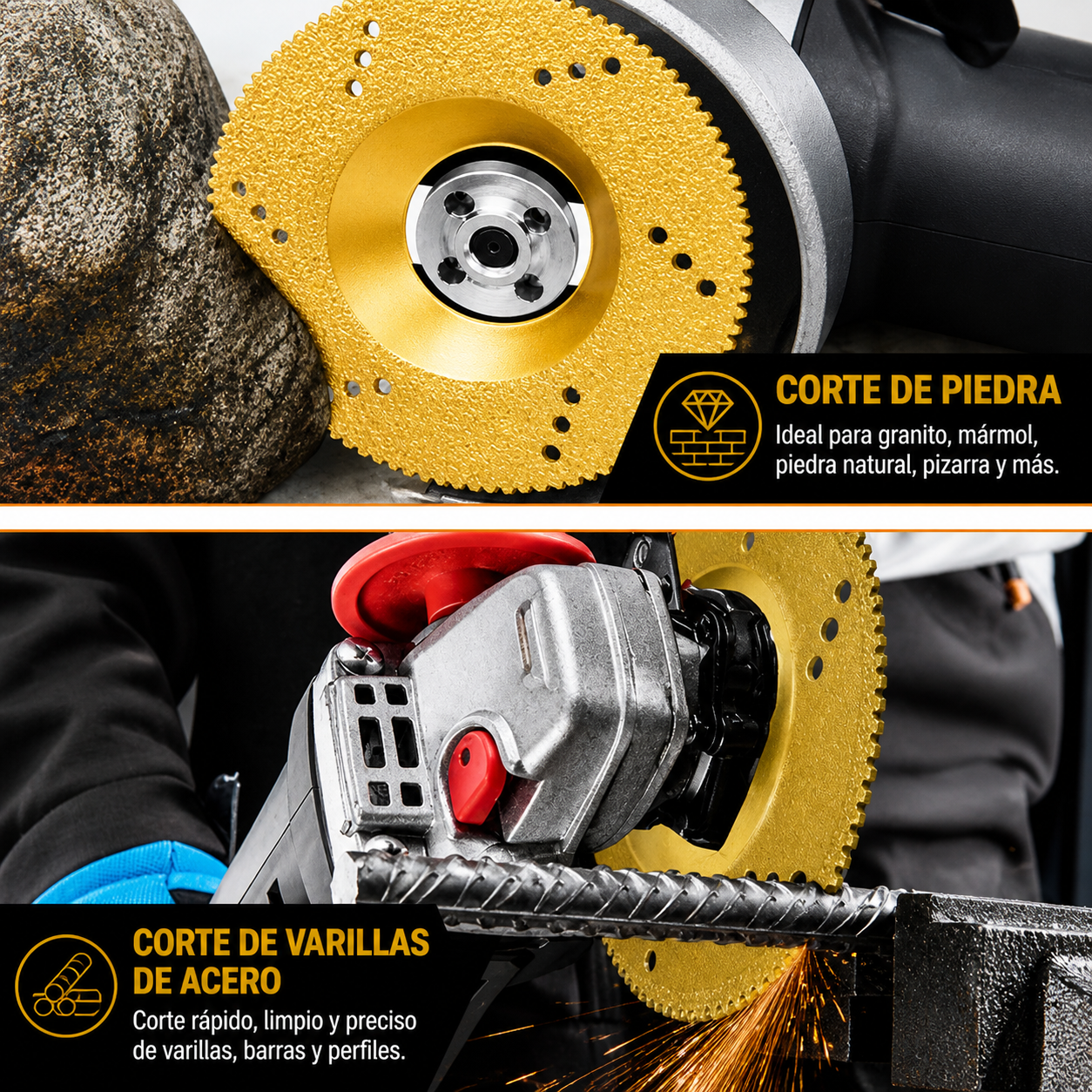 DESCUENTO DEL 70% | Disco Diamantado 5 en 1 – Corta, Lija y Moldea en Pocos Segundos