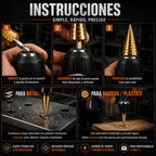 TitanDrill™ – Juego De Brocas Escalonadas De Titanio (6 Brocas Multifuncionales)