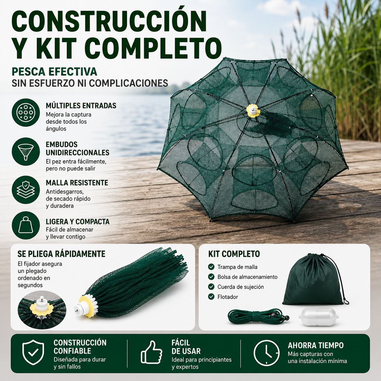 🐠Trampa De Pesca Automática