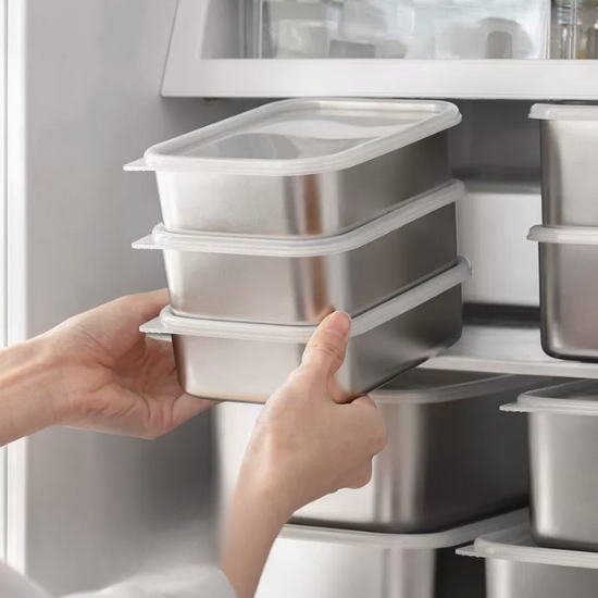 Juego de cajas de acero inoxidable 316 con tapa (13,5*10,5*6 cm)