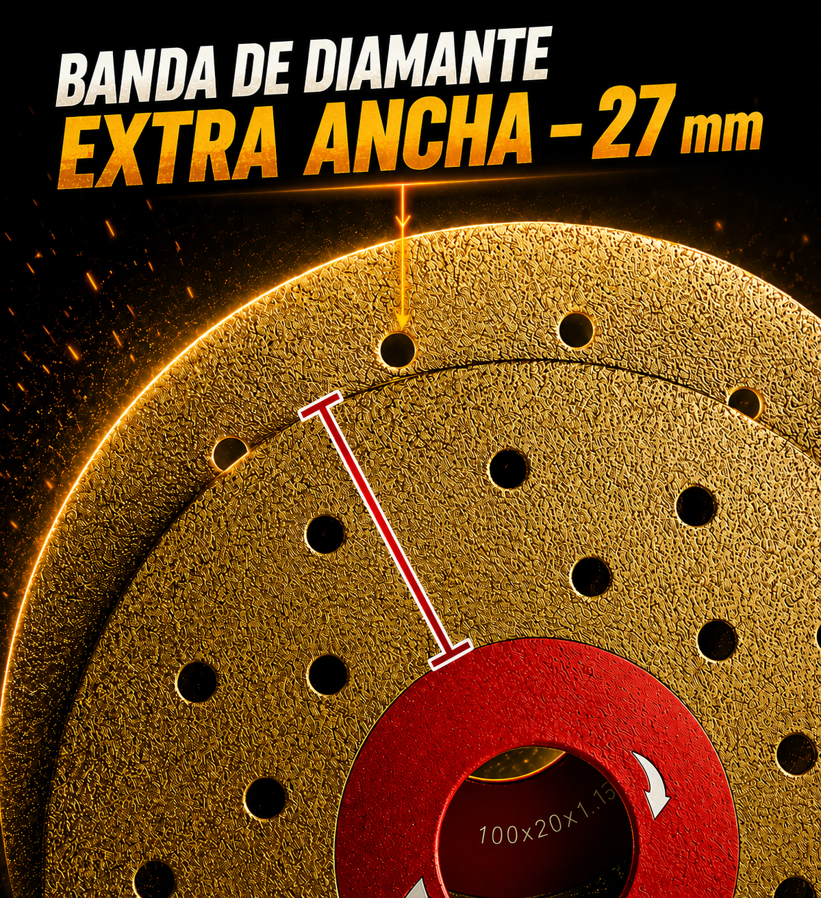 Juego de discos diamantados multifunción 2 en 1 para cortar y desbastar