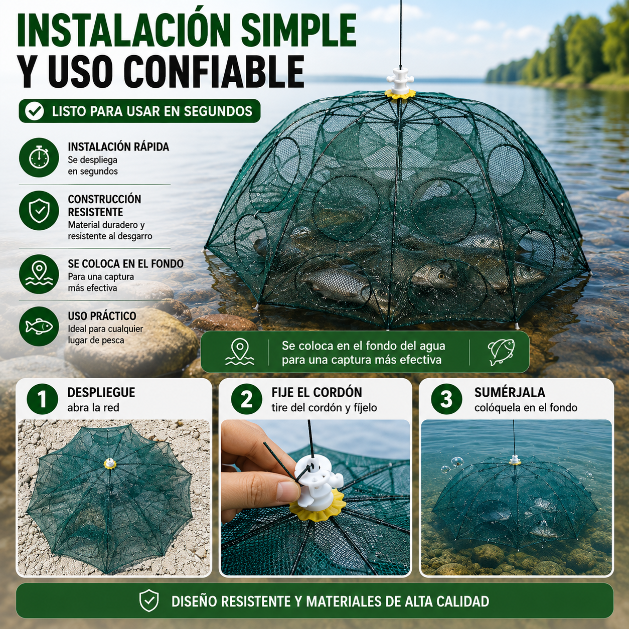 🐠Trampa De Pesca Automática