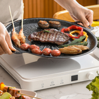 ⚡ Sartén parrilla universal para cocina de gas, cocina de inducción y llama abierta