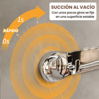 Soportes de acero inoxidable con 5 ganchos, cómodos y capaces de soportar hasta 20 kg