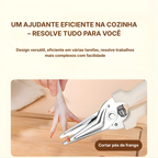 Tesoura de Corte de Ossos em Aço Inoxidável Premium, com Ímã para Fixação na Geladeira