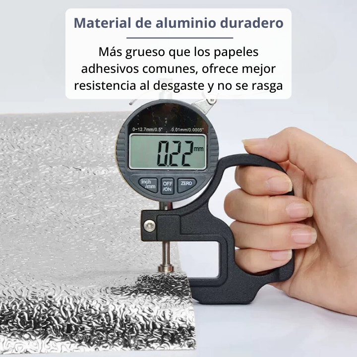 Rollo de 10m de papel de aluminio impermeable para cocina