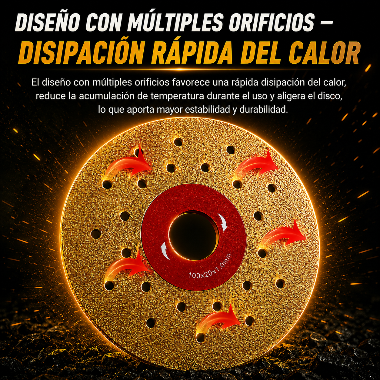 Juego de discos diamantados multifunción 2 en 1 para cortar y desbastar