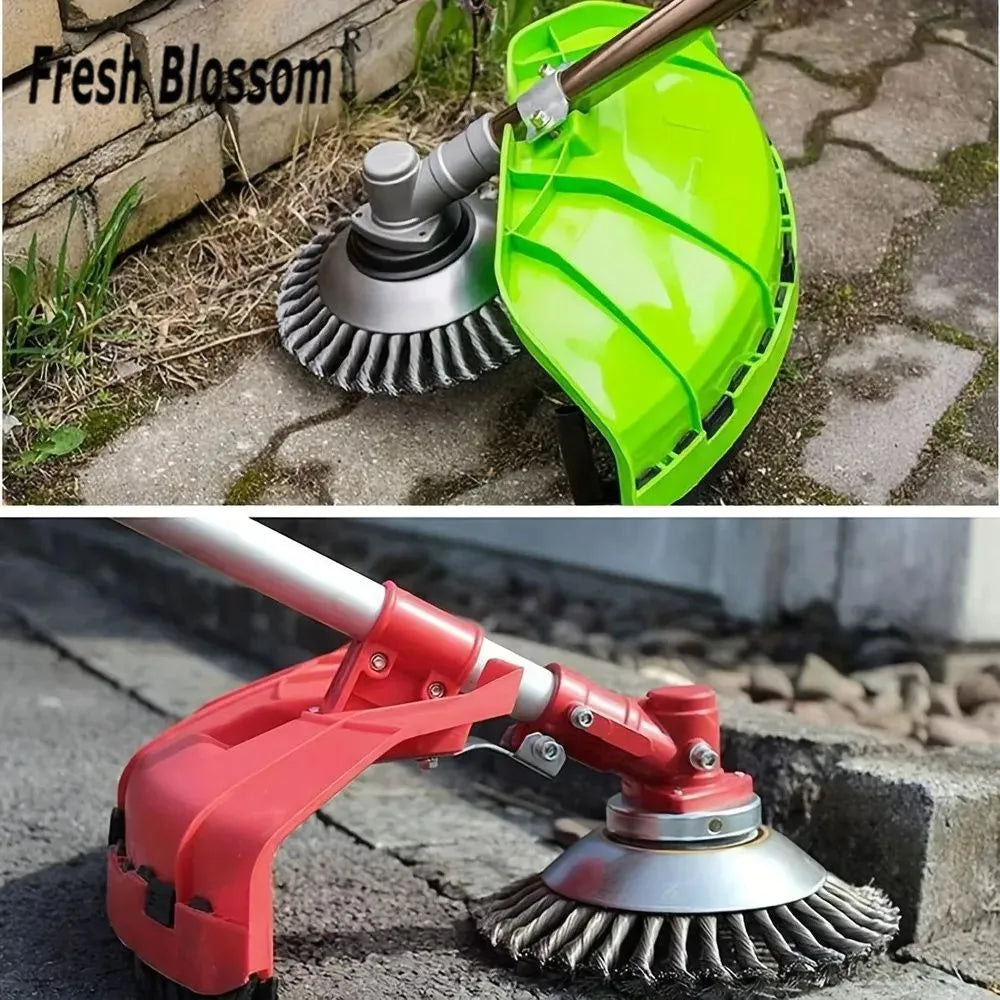 Disco de Alambre de Acero para Desbrozadora — Corte 360° | Compatible Universal