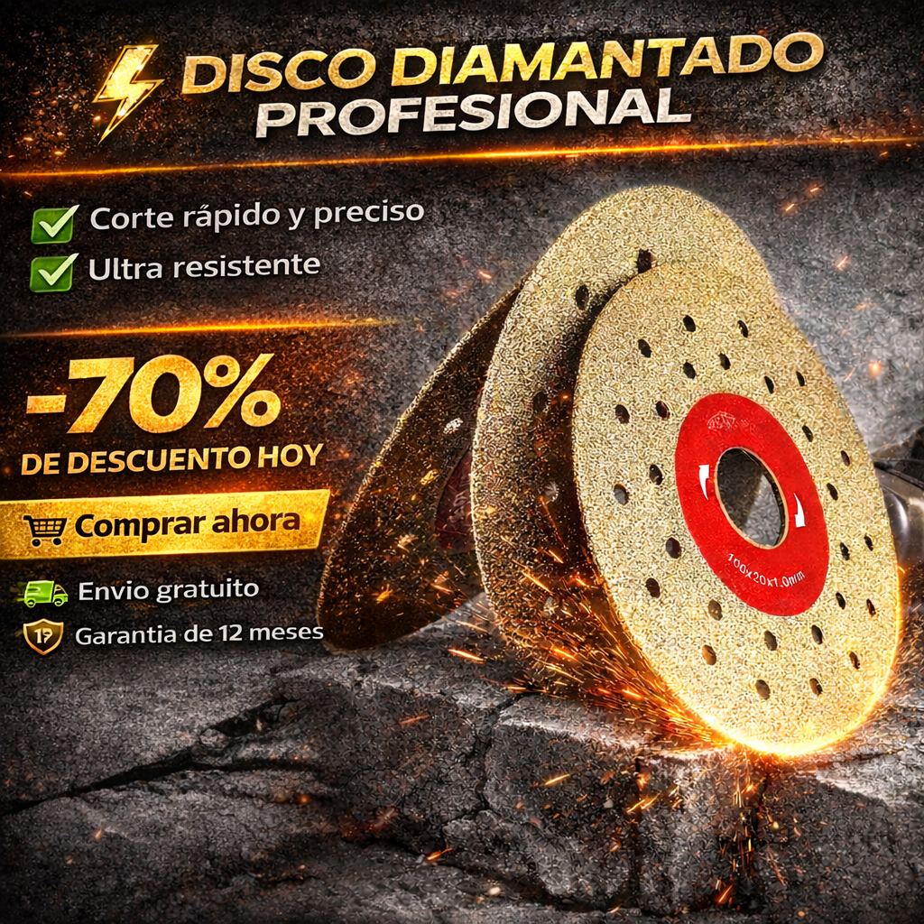 DISCO DE CORTE Y DESBASTE DE DIAMANTE 2 EN 1 MULTIFUNCIONAL PREMIUM