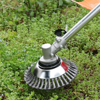 ⚡ Hoja de Corte de Césped de Alambre de Acero Súper Resistente 360° (Incluye Kit de Adaptadores)