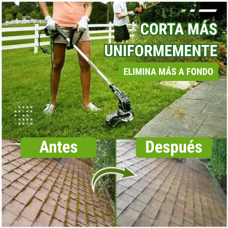 🇪🇸 El cabezal del cortacésped tiene 6 bordes de acero inoxidable (Accesorios incluidos)
