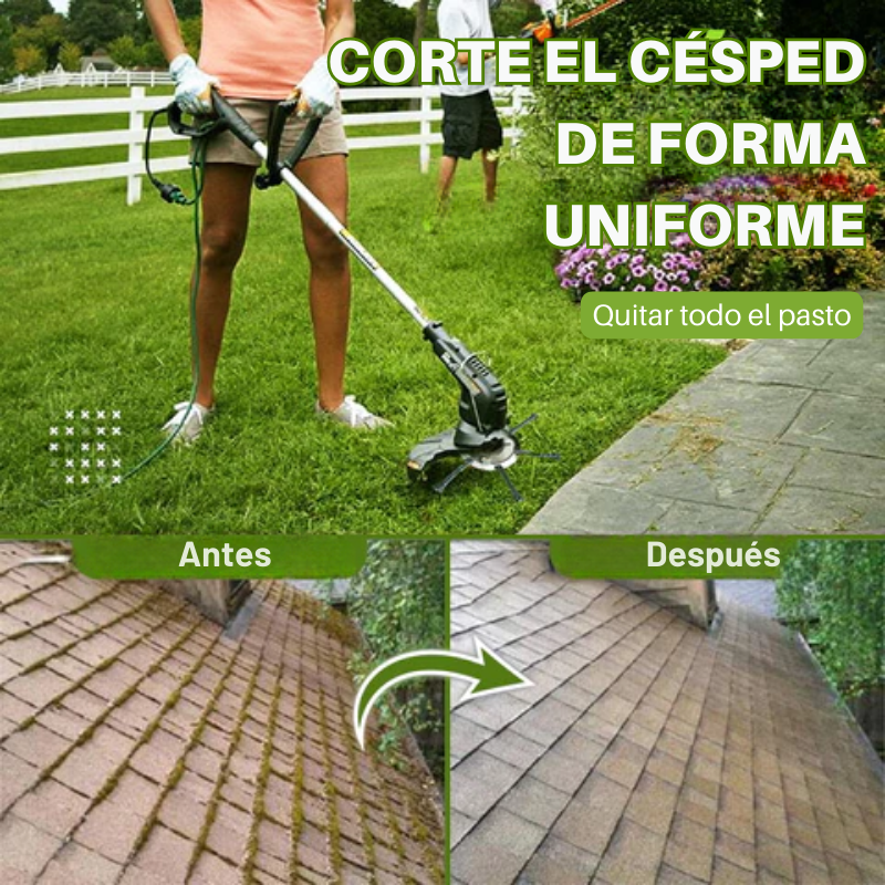 El cabezal del cortacésped tiene 6 ramas tejidas con alambre de acero resistente