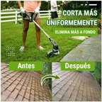 El cabezal del cortacésped tiene 6 bordes de acero inoxidable