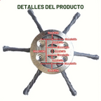 🌱 El cabezal del cortacésped tiene 6 bordes de acero inoxidable