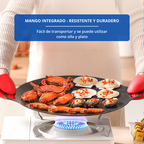 Sartén antiadherente multiusos de 6 capas, se puede utilizar para placas de inducción