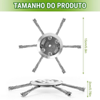 Cabezal de Cortacésped con 6 Brazos de Alambre de Acero Resistente