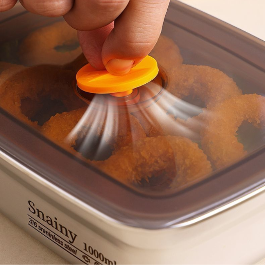 [Set 6 + 🎁3 Gratis] Contenedor de alimentos duradero de acero inoxidable 316 (19 x 13,5 x 5,5 cm)