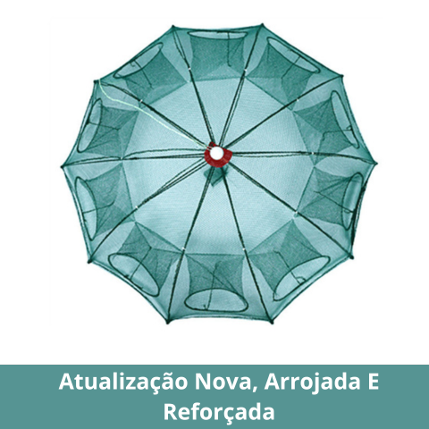 🇪🇸 Jaula Trampa De Pesca Tipo Paraguas De Gran Tamaño Con Múltiples Entradas