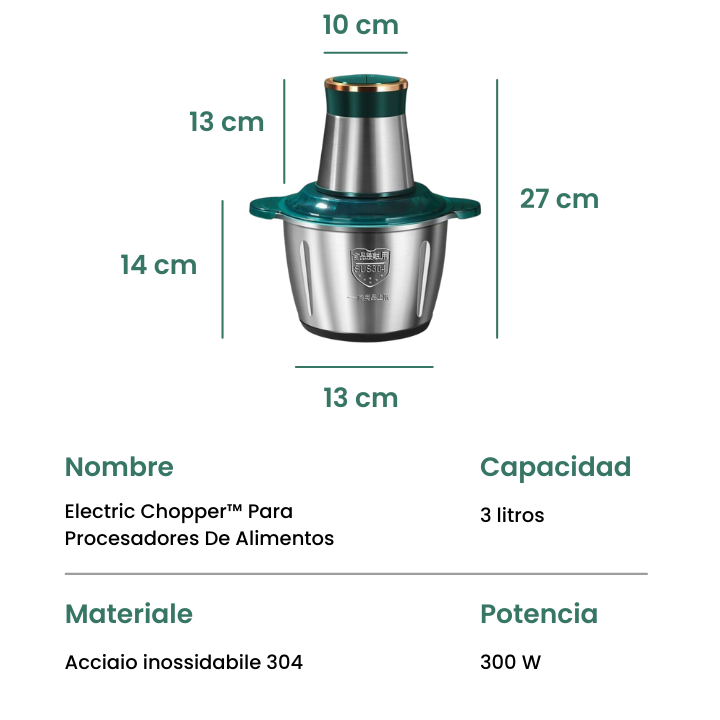 Electric Chopper™ Para Procesadores De Alimentos