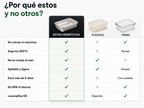 Set Tuppers Herméticos — Acero Inoxidable Alemán