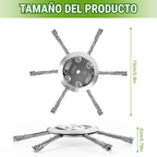 El cabezal del cortacésped tiene 6 bordes de acero inoxidable