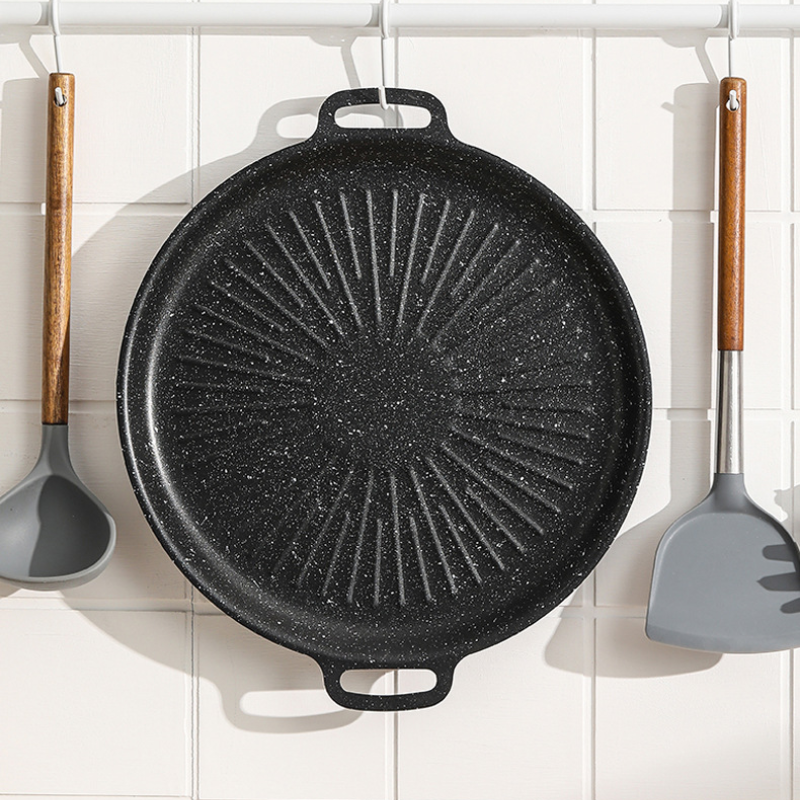 ⚡ Sartén parrilla universal para cocina de gas, cocina de inducción y llama abierta