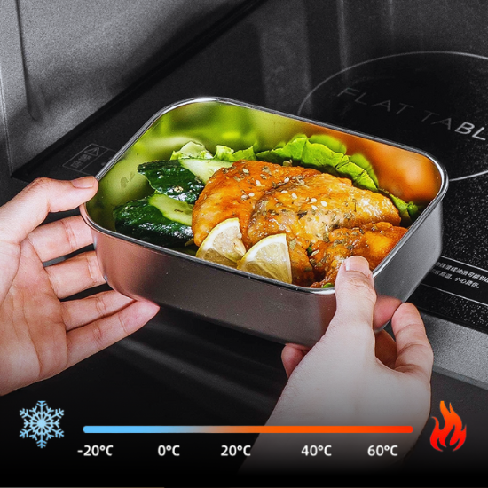 Juego de cajas de acero inoxidable 316 con tapa (13,5*10,5*6 cm)