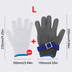 Guante de Malla Inoxidable de 2 Capas – Mantiene Tus Manos Siempre Seguras