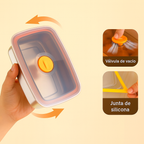 Recipiente Antibacteriano para Alimentos de Acero Inoxidable Inox 316 – 1000 ml | Descuento del 70%