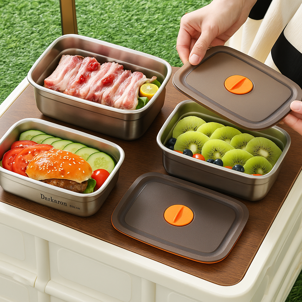 Recipiente Antibacteriano para Alimentos de Acero Inoxidable Inox 316 – 1000 ml | Descuento del 70%