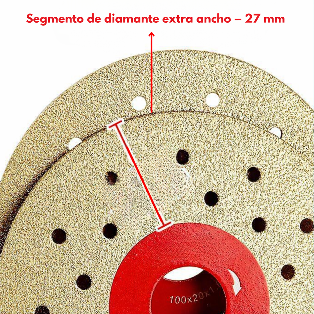 DISCO DE CORTE Y DESBASTE DE DIAMANTE 2 EN 1 MULTIFUNCIONAL PREMIUM
