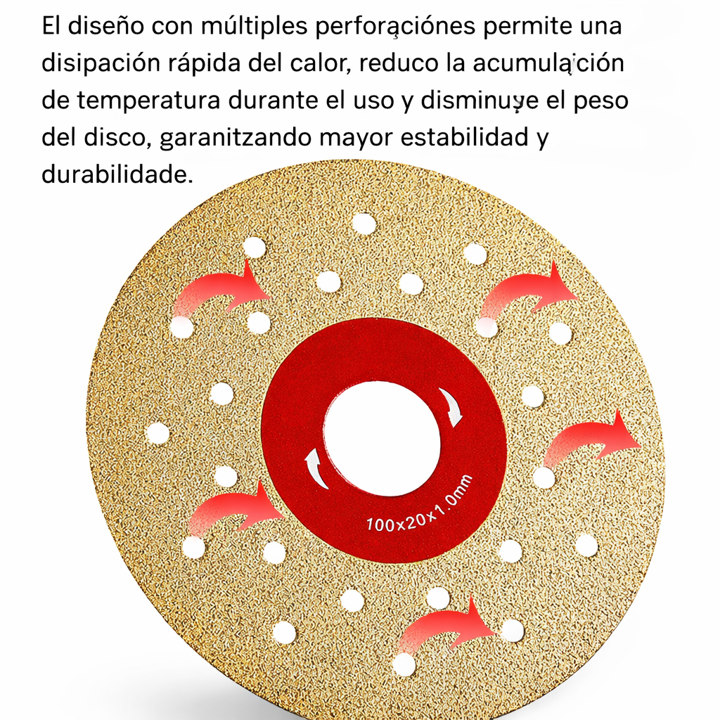 DISCO DE CORTE Y DESBASTE DE DIAMANTE 2 EN 1 MULTIFUNCIONAL PREMIUM