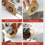 DISCO DE CORTE Y DESBASTE DE DIAMANTE 2 EN 1 MULTIFUNCIONAL PREMIUM