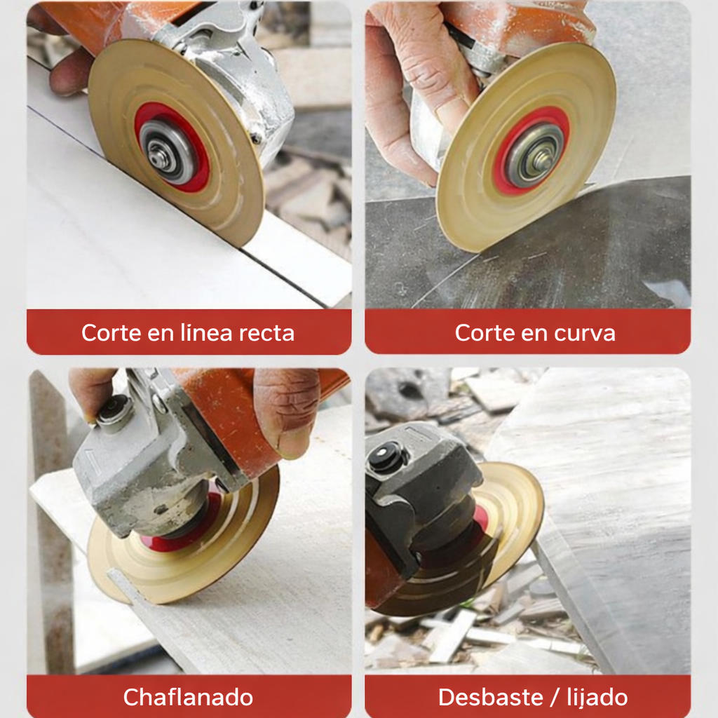 DISCO DE CORTE Y DESBASTE DE DIAMANTE 2 EN 1 MULTIFUNCIONAL PREMIUM