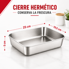 Llévate 12, Paga 6 | Tupper Hermético Acero Inoxidable 304