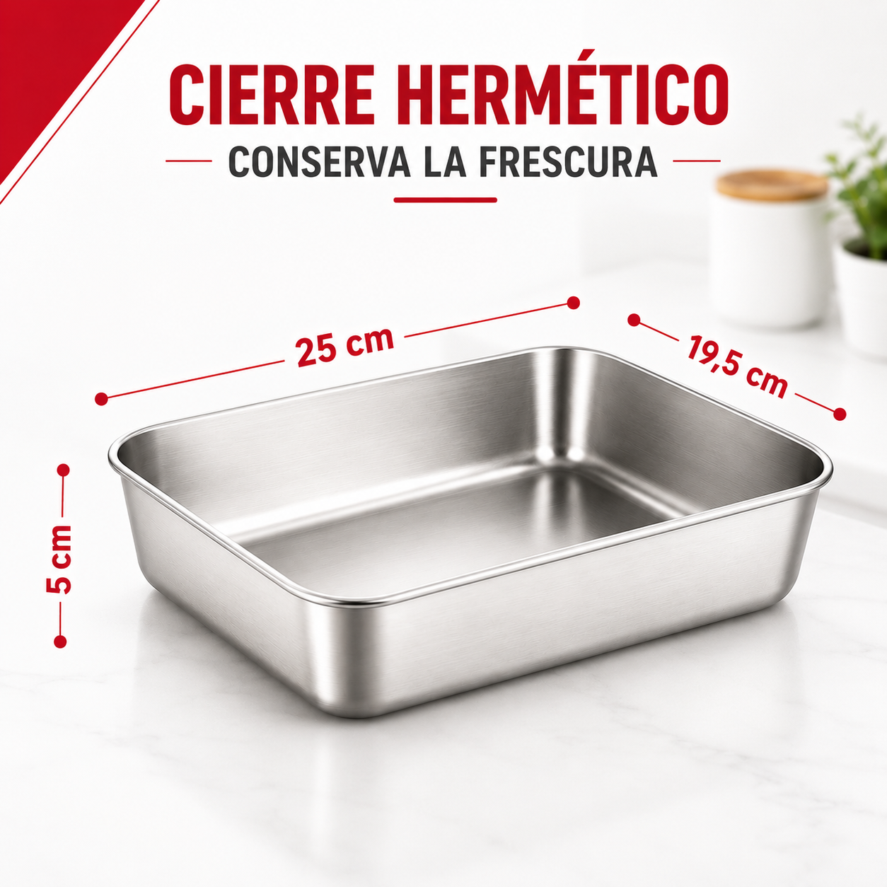 Llévate 12, Paga 6 | Tupper Hermético Acero Inoxidable 304
