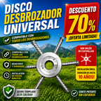 ⚙️ Cabezal De Desbrozadora Con 6 Cuchillas De Acero Trenzado